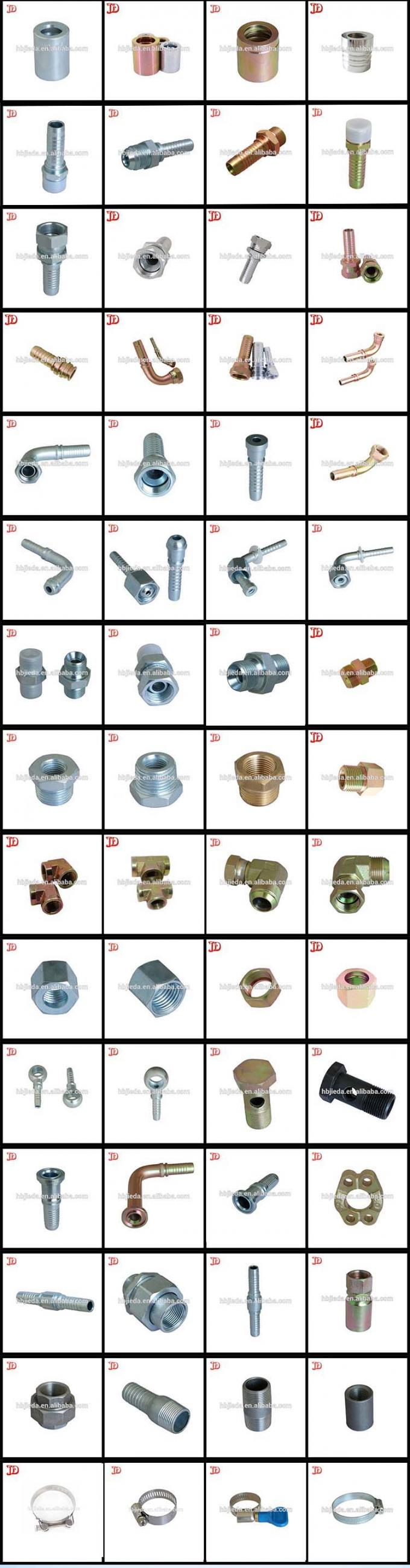 Colocaciones de manguera hidráulicas plateadas astilla de la manga 03310 para la manguera de R1AT y de R2AT